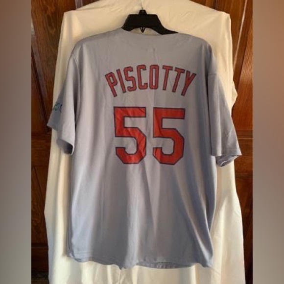 MLB Stephen Piscotty #55 Gray Road St. Louis Cardinals Baseball Jersey- men’s XL - Picture 4 of 4